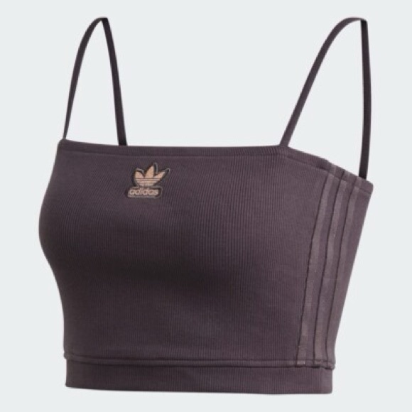 adidas Tops - Adidas Chocolate Crop Top Size Medium